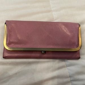 HOBO pink leather wallet